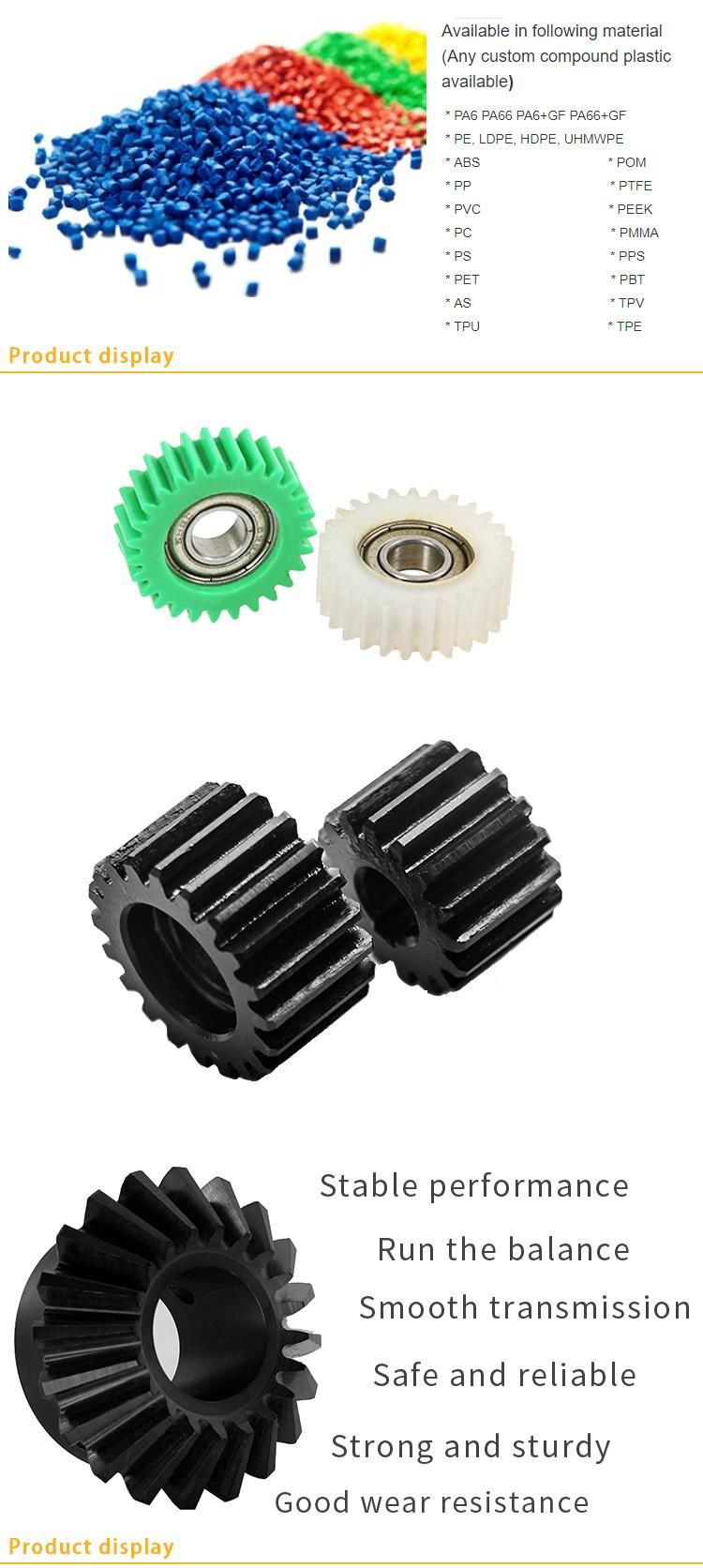 POM Plastic Gear Bevel Gear Star Rack Processing Custom