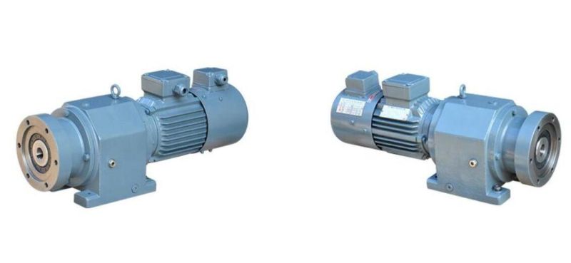 Small Single Screw Extruder Helical Gear Speed Reducer with Compact Motor Instead of Zlyj