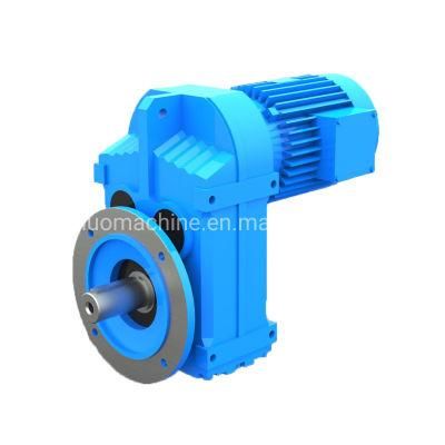 China Manufacturer Gear Box Speed Reducer of Parallel Shaft Helical Gear Units Speed Reducer of Type F