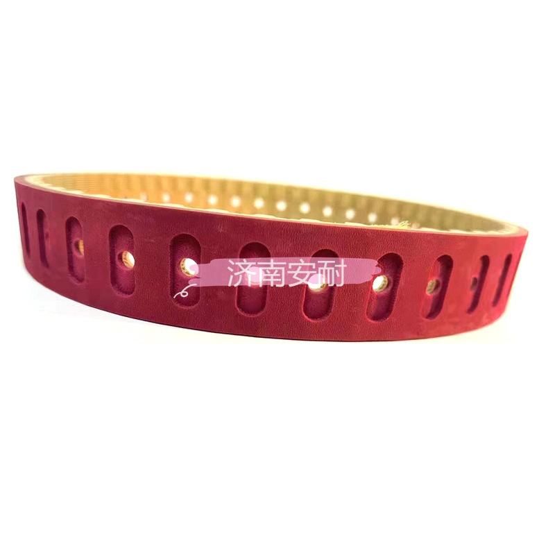 Annilte Red Rubber Flat Belt with Special Perforated Surface for Laminator