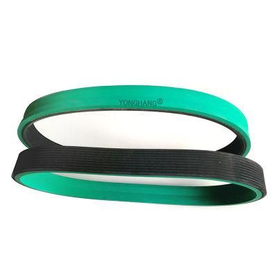 Green Multi-Groove Belt for Plastic Pipe Traction