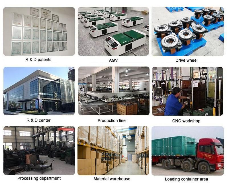 China Manufacturer Tzbot Popular Warehousing Material Handling Equipment Agv Robot Chassis Wheel Set DC Motor Drive Wheels for Logistics Traction(TZCS-200-30TS)