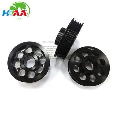 CNC Precision Black Oxide Steel / Aluminum Timing Belt Pulley for Transmission