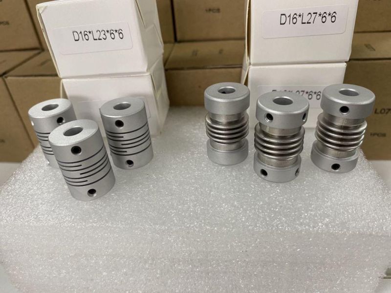 High Quality Metal Bellows Coupling Aluminum Clamping Shaft Coupling for Motor