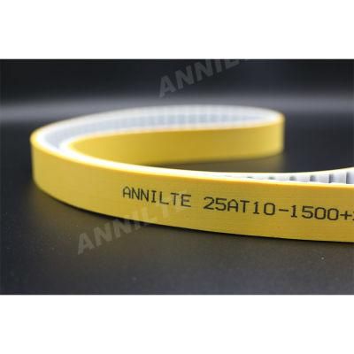 Annilte Durable Green PU Sponge Coating Rubber Synchronous Conveyor Belt for Labeling Machine