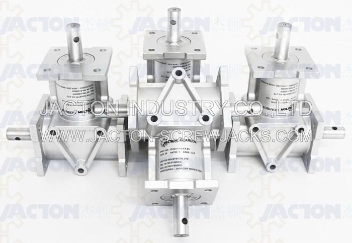 Aluminium Jta24 Reducers and Drives Bevel Gear Right Angle Gearboxes