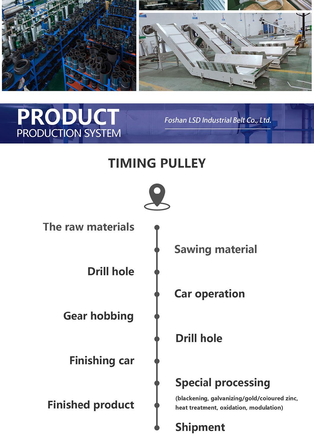 High Quality Customized Aluminum Casting Stainless Steel Timing Pulley for Transmission Machine