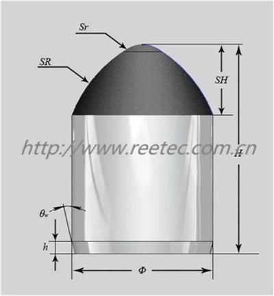 High Quality Pavement Mining Parts with Diamond Dome Inserts