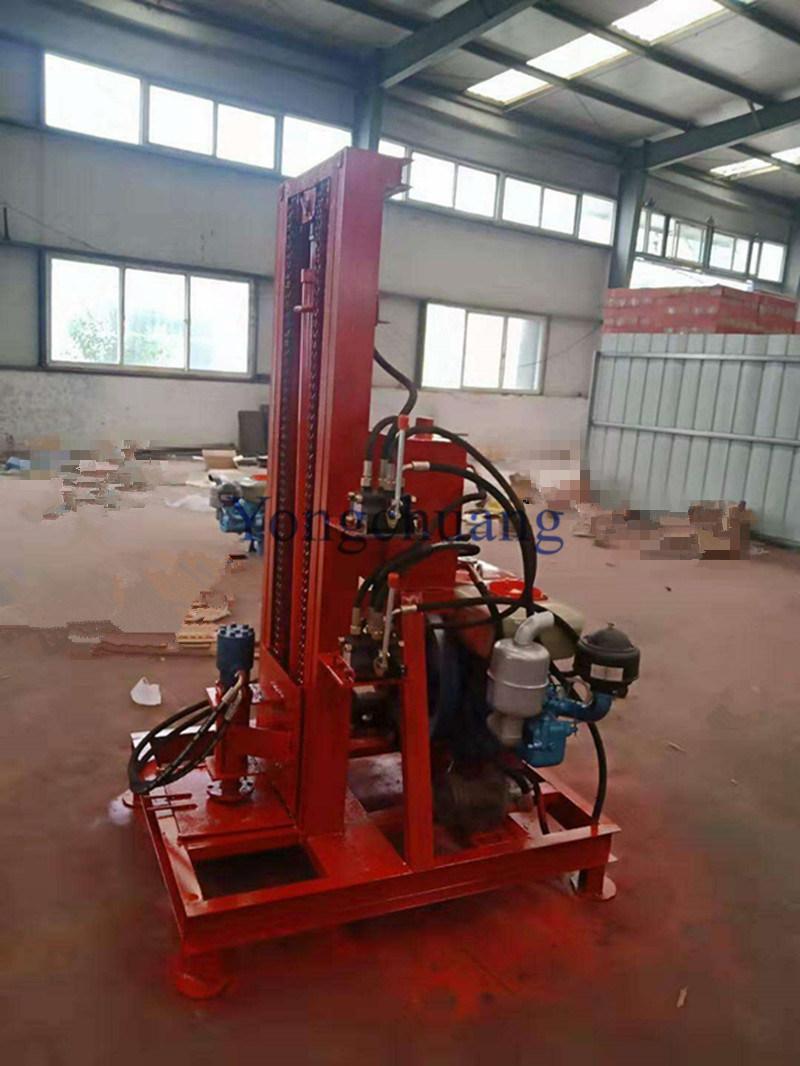 Water Well Drilling Rig Including High Pressure Water Pump