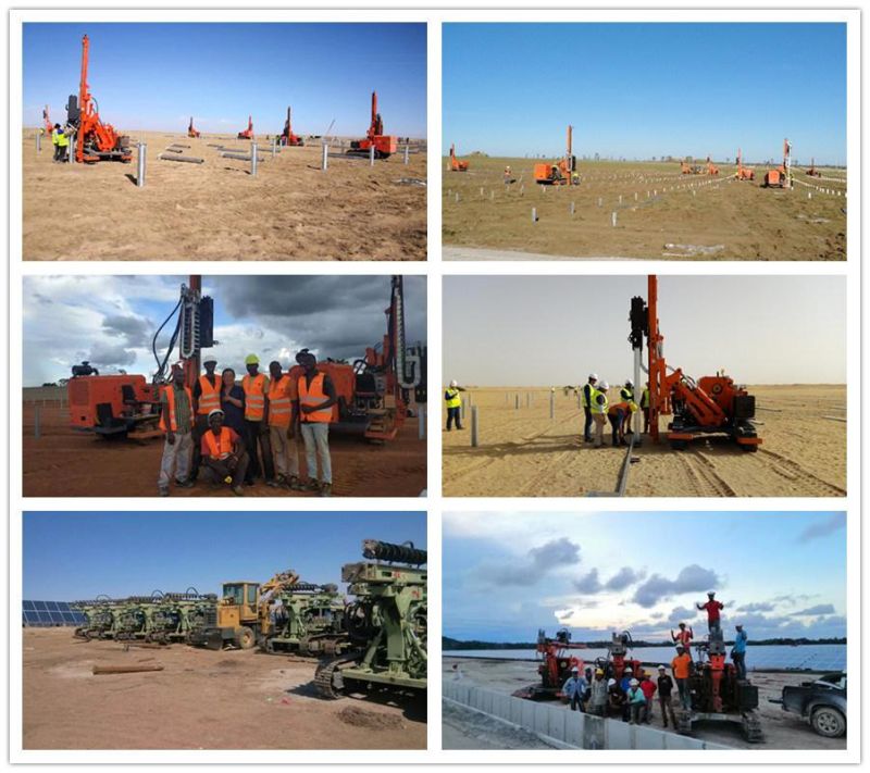 Photovoltaic Solar Spiral Pile Rig/Photovolataic Pile Driver/Mini Mobile Pile Drilling Rig