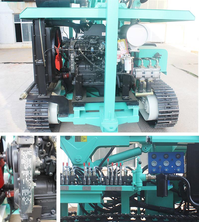 Hf130y Crawler Mounted Mini Pile Driver, Photovoltaic Drilling Rig