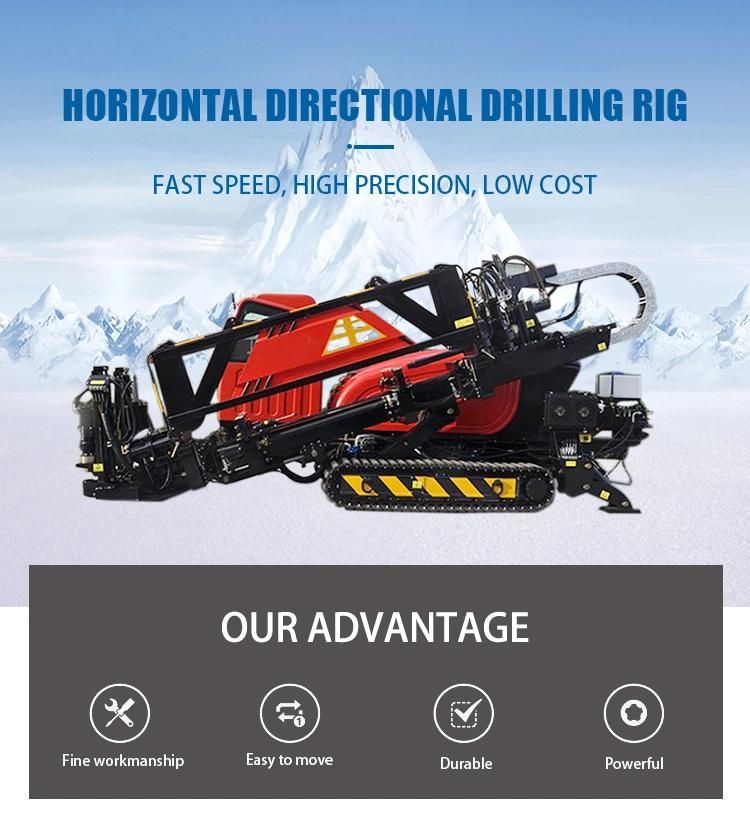 32 Ton HDD Drilling Machine 320kn Push/Pull Force Horizontal Directional Drilling Machine