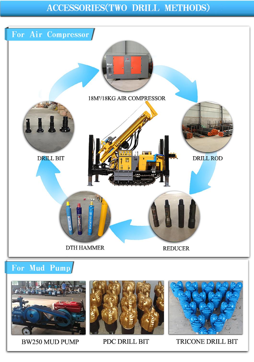 Jk-Dr200X 200m Depth Hydraulic Rotary Drilling Rig Machine for Sale