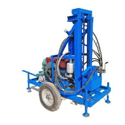 22HP Diesel Deep Water Well Drilling Machine 100m Hydraulic Mine Drilling Rig Hole Borehole Drill Machines