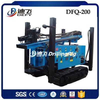 2022 Hot Sale Dfq-200 200m DTH Portable Borehole Drilling Rig