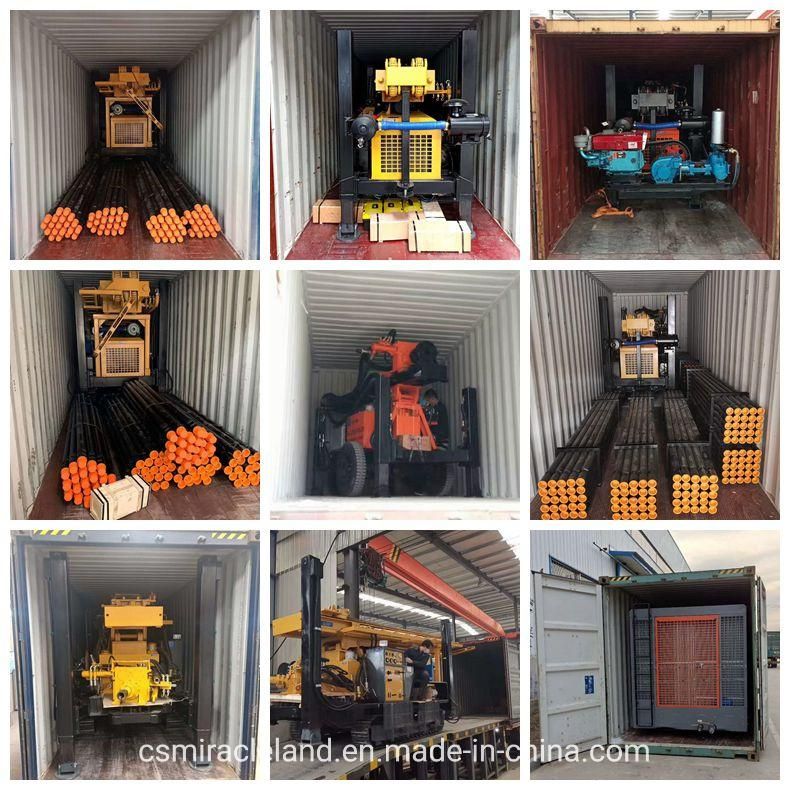 Fyx-180 Crawler DTH Hammer Water Well Drilling Rig with Pump Integrated