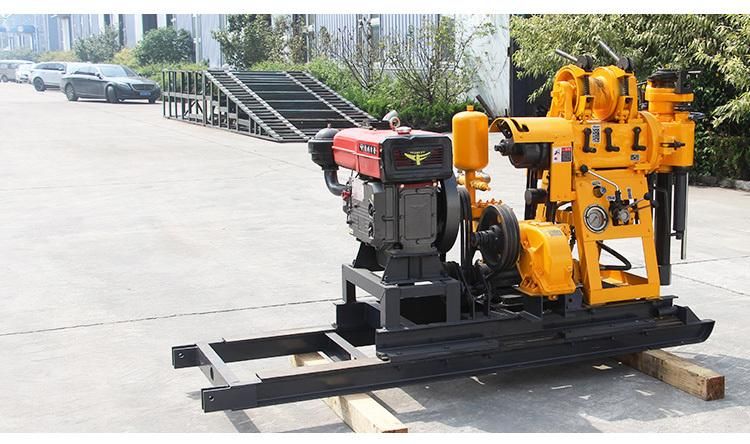 160m Deep Hydraulic Diesel Two Wheels Water Well Drilling Machine