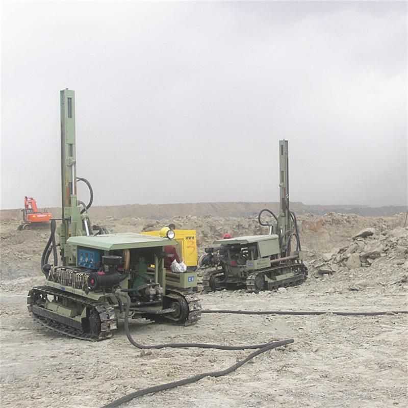 Mining Hard Rock Hole Drilling Rig with Air Compressor