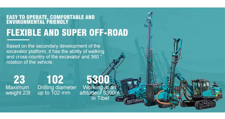 Sunward Swde120A Down-The-Hole Drill Drilling Rig Machine Portable Made in China Low Price