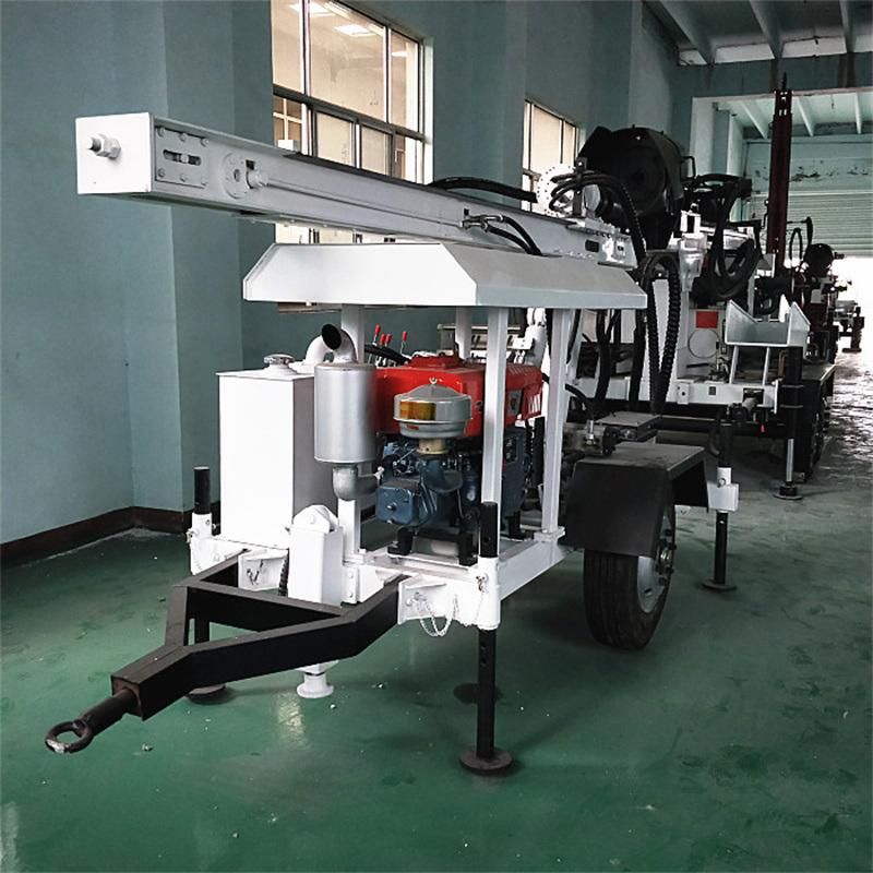 Wheel Type Water Well Drilling Rig Machine for Drill Watar