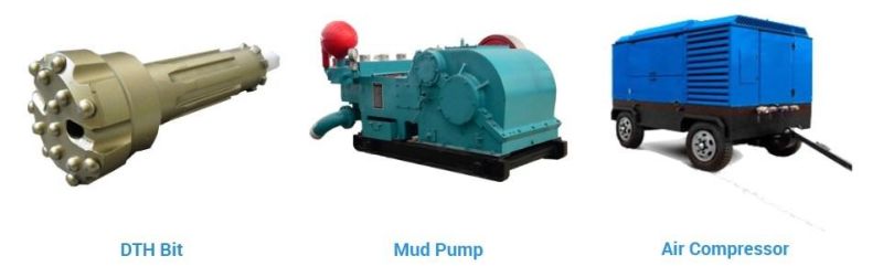 Good Price 100m-500m Diesel Hydraulic Portable Water Well Drilling Rig