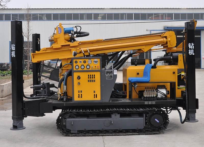 Crawler Borehole Mining Pneumatic DTH Water Well Drilling Rig Machine 300m