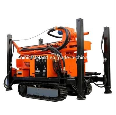 200m Deep Crawler DTH Hammer Hydraulic Water Well Drilling Rig