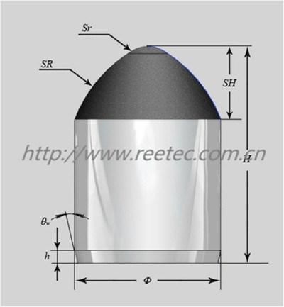 CIR 110 90mm 110mm PDC DTH Drill Button Bits with PDC Button