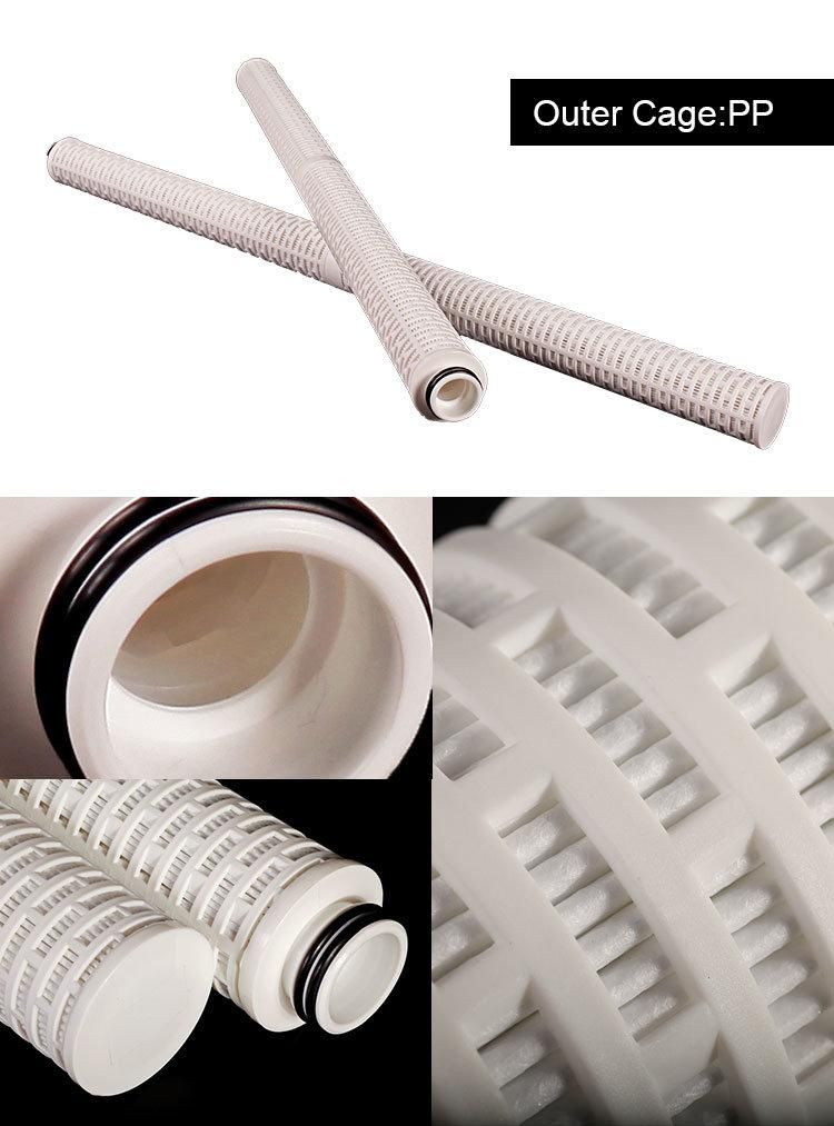 Absolute Pleated Filter Cartridge Twin Filter Parker Equivalent for Water Injection