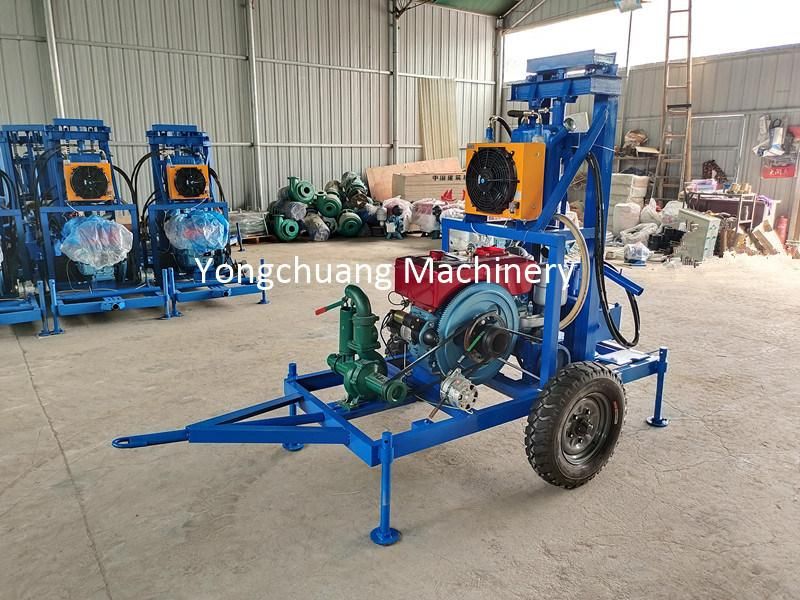 Mobile Water Well Drilling Rigs with Diesel Engine