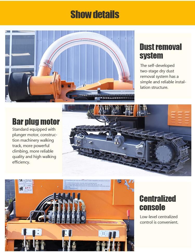 30m Deep Rock Drill Blasting Borehole Drill Rig Machine