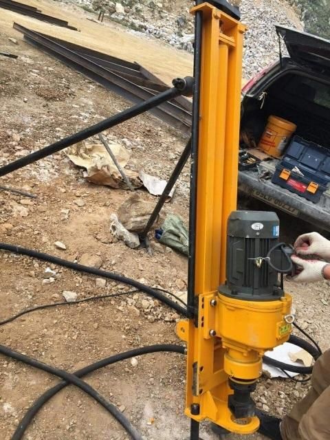 Electric DTH Drilling Rig Worked with Air Compressor