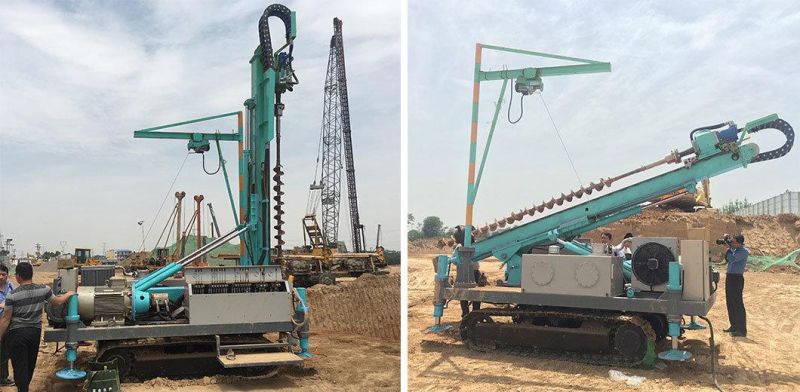 High Efficiency Crawler Anchor Drill Rig with Simple System Structure