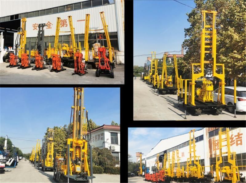 Rock Soil Sampling Drilling Machine Rubber Crawler Water Well Core Drilling Rig Truck Mounted for Agriculture Dig Research Wells