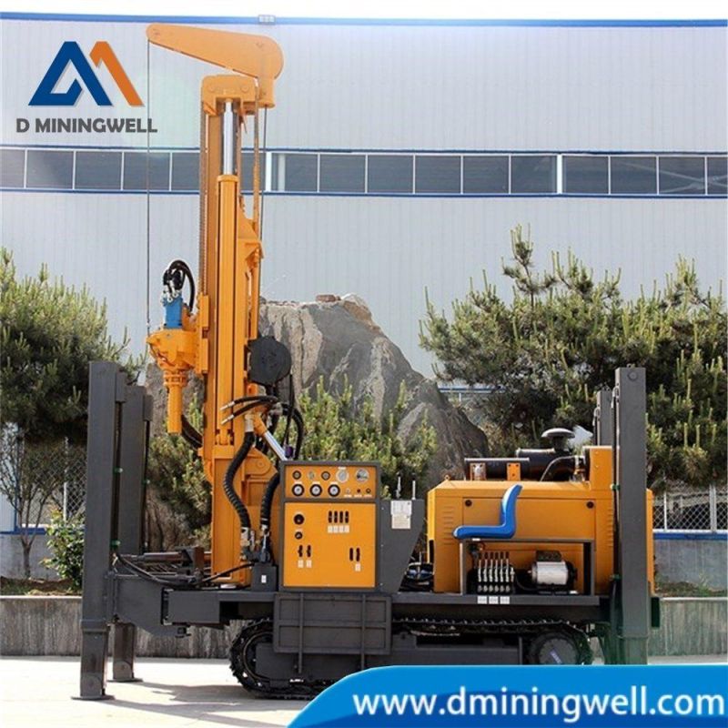 D Miningwell Made in China Good Quality 300m Depth Water Well Drilling Rig Rubber Crawler Drilling Machine