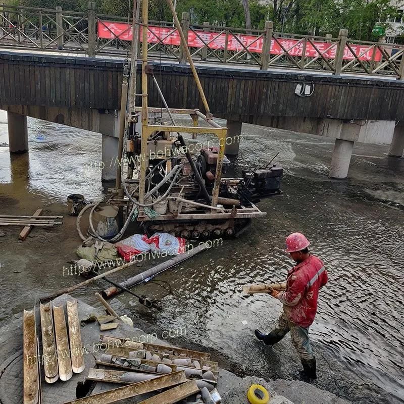 Wheels Trailer Soil Sampling Geological Exploration Drilling Rig