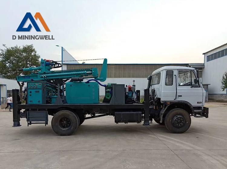 600 Meters DTH and Reverse Circulation Water Drilling Rig Truck Mounted Borehole Drilling Rig