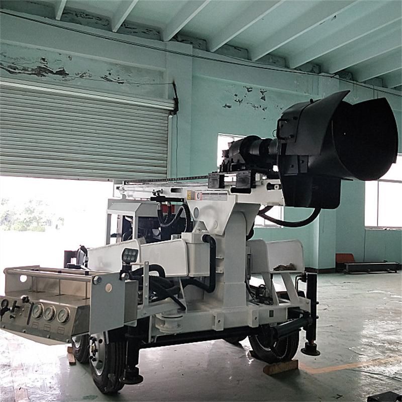 200meters Deep Portable Diesel Water Well Drilling Rig