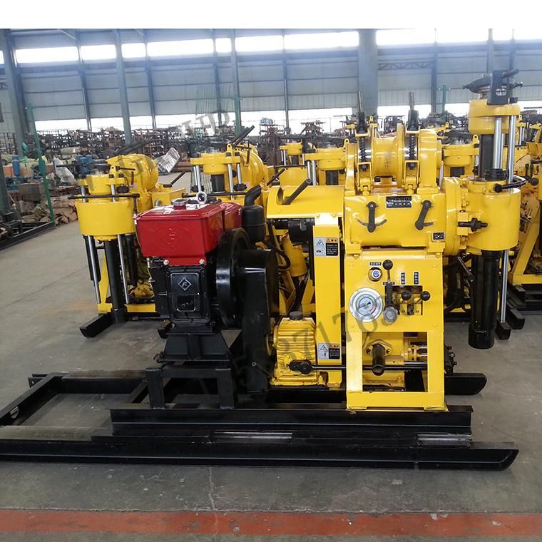 Drilling Depth 160m Diesel Engine Hydraulic Borehole Drilling Machine Hw160