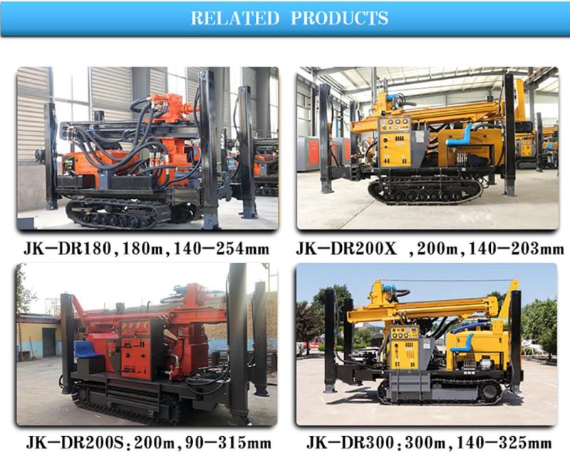 200 M Cheap Borehole Water Well Drilling Rig for Sale