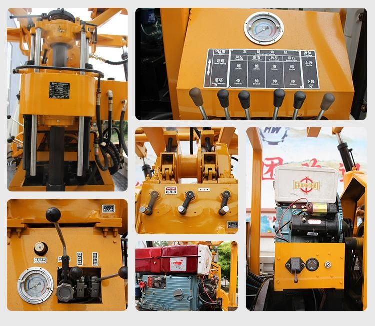 200 Meters Water Wells Drill Rig Truck Mounted Water Well Drilling Rig for Sale