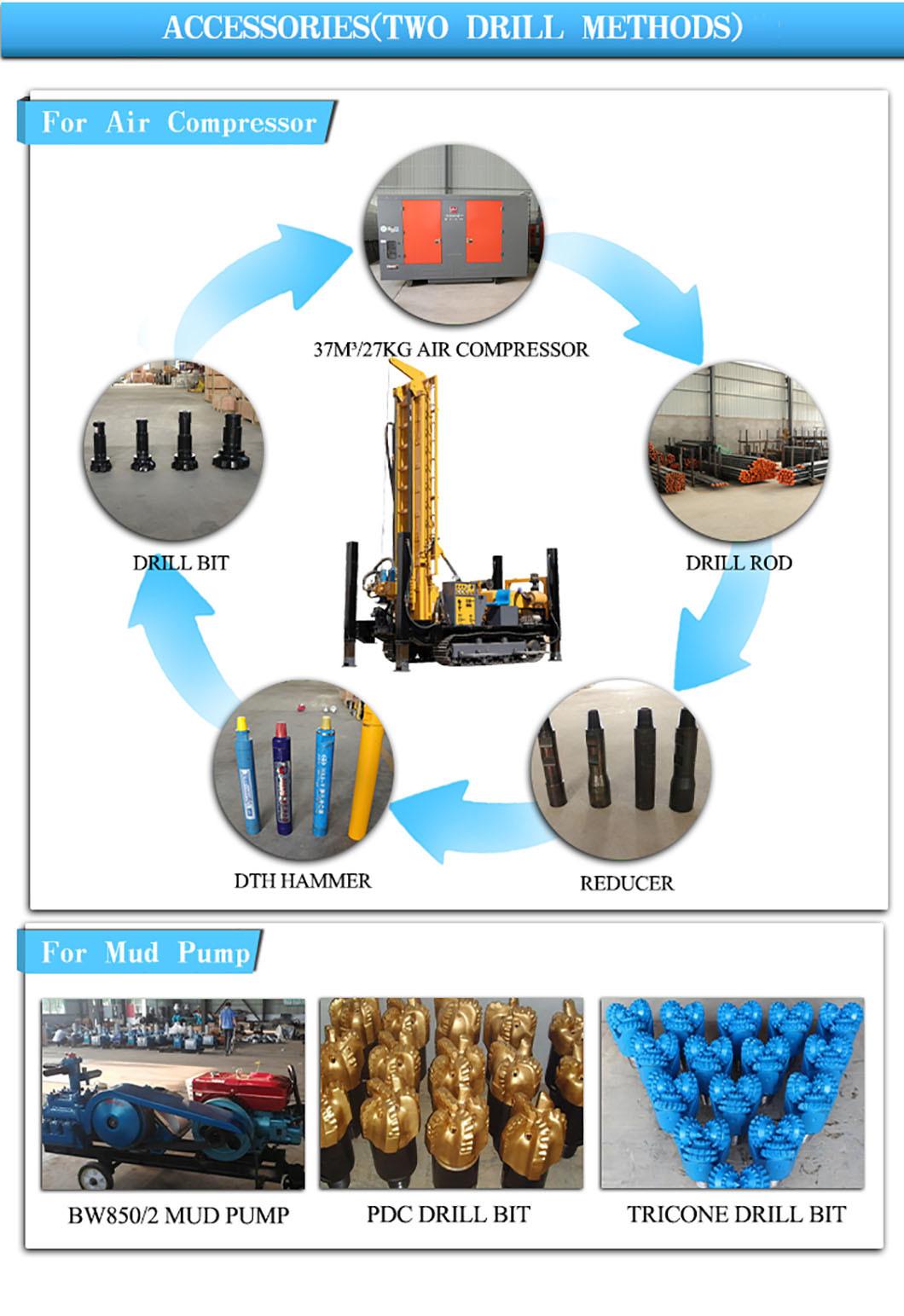 Convenient Mobile Crawler Water Well Drilling Rig From China