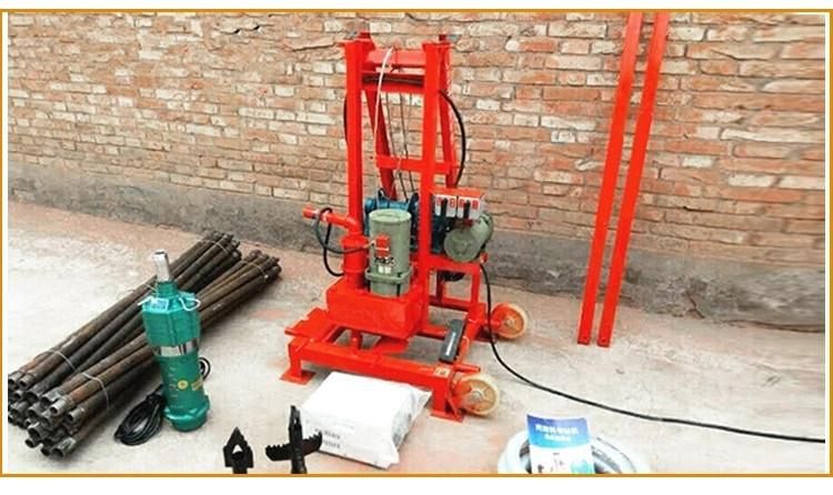 100m Small Portable Diesel Water Well Drilling Rig