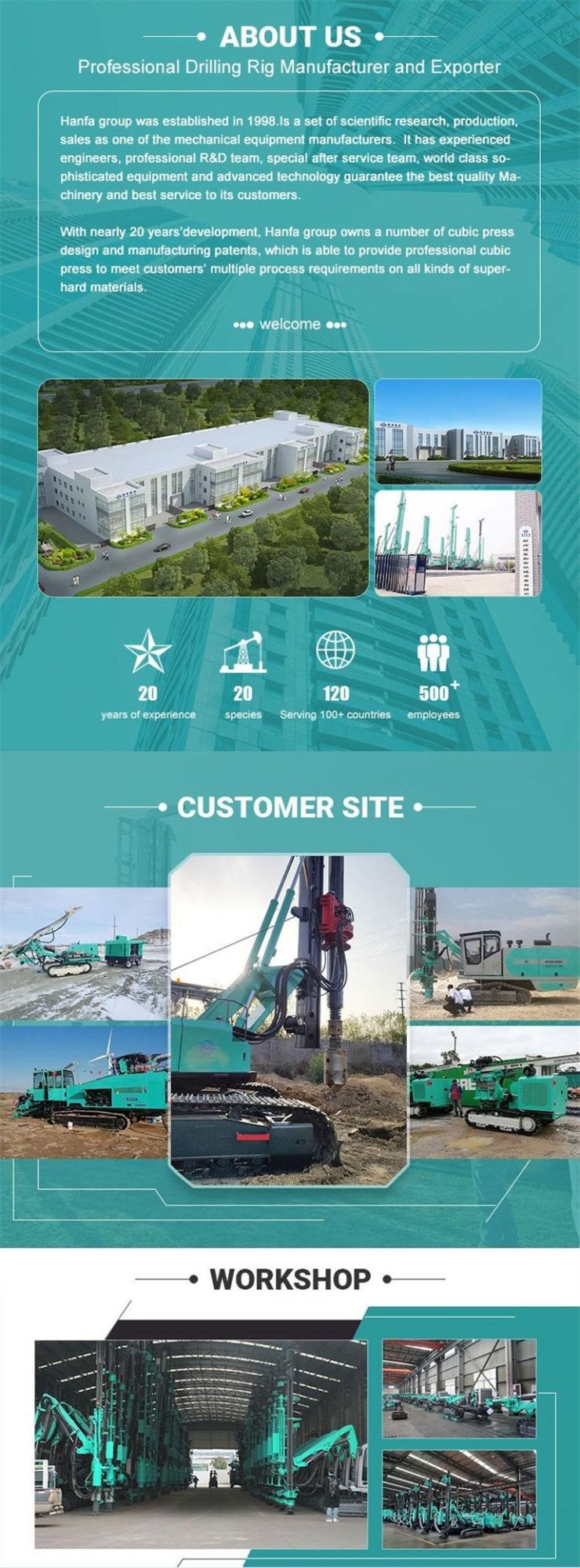 76mm/89mm/102mm New Hydx 6 20-120m Multi-Function Solar Pile Driver Machine