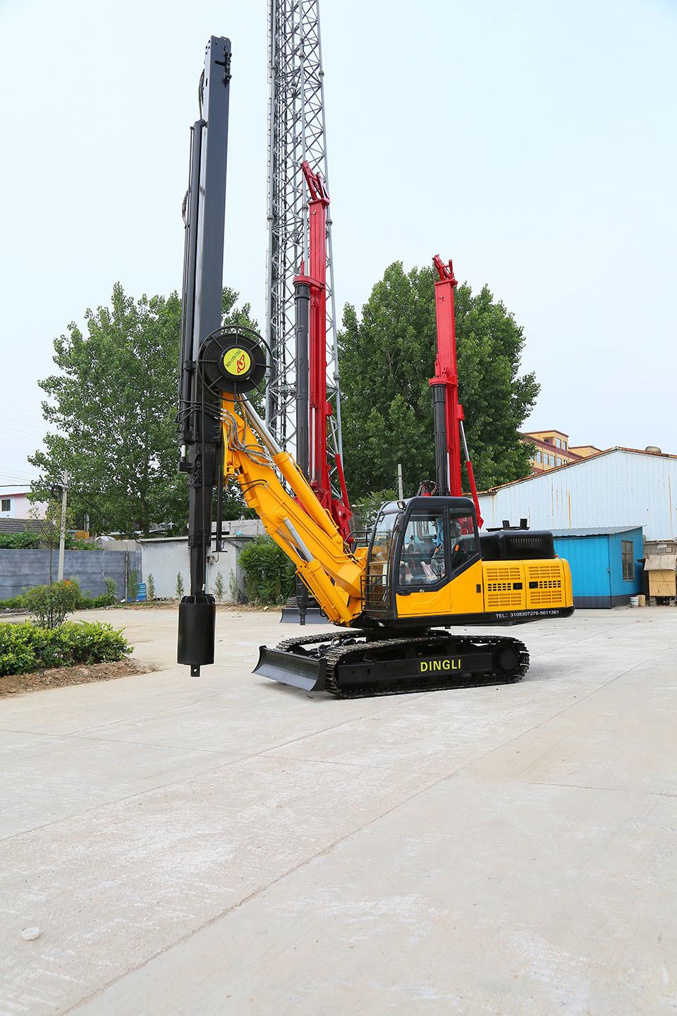 Shandong Province Construction Machinery Crawler Small Hydraulic Piling Machine