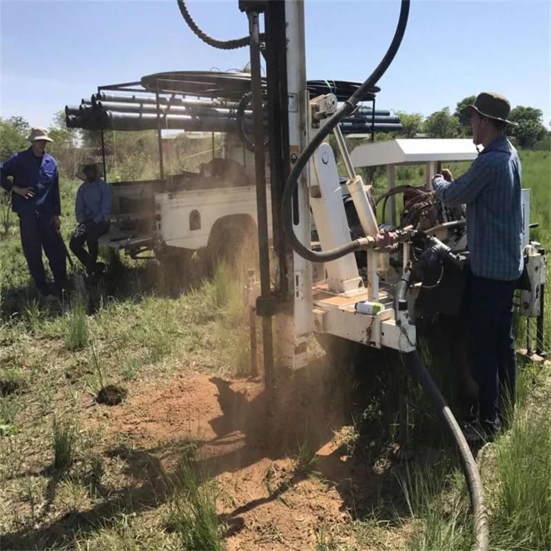 120m Trailer Mounted Hydraulic Borehole Water Well Drilling Rig