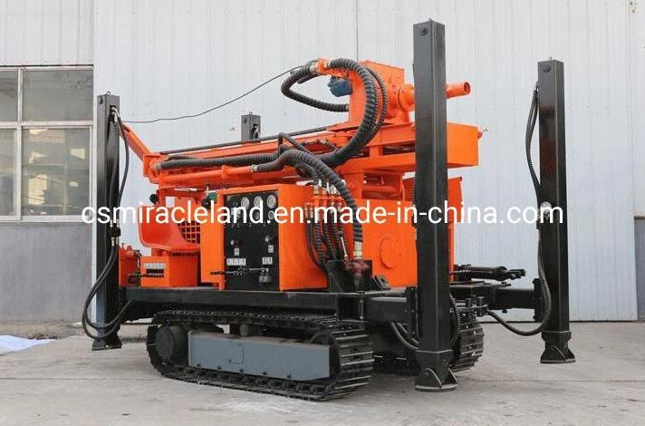 200m Deep Crawler DTH Hammer Hydraulic Water Well Drilling Rig