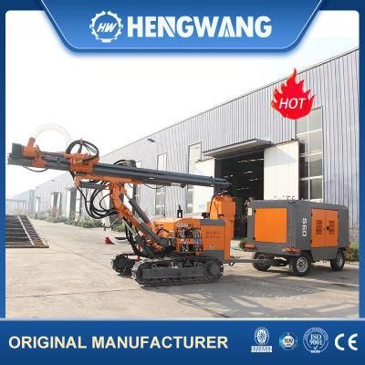 50m Rock Drill Borehole Drill Rig Machine with Builtin Air Compressor