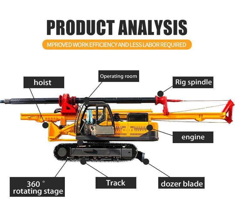 Crawler Rotary Diesel Piling Drilling Machine