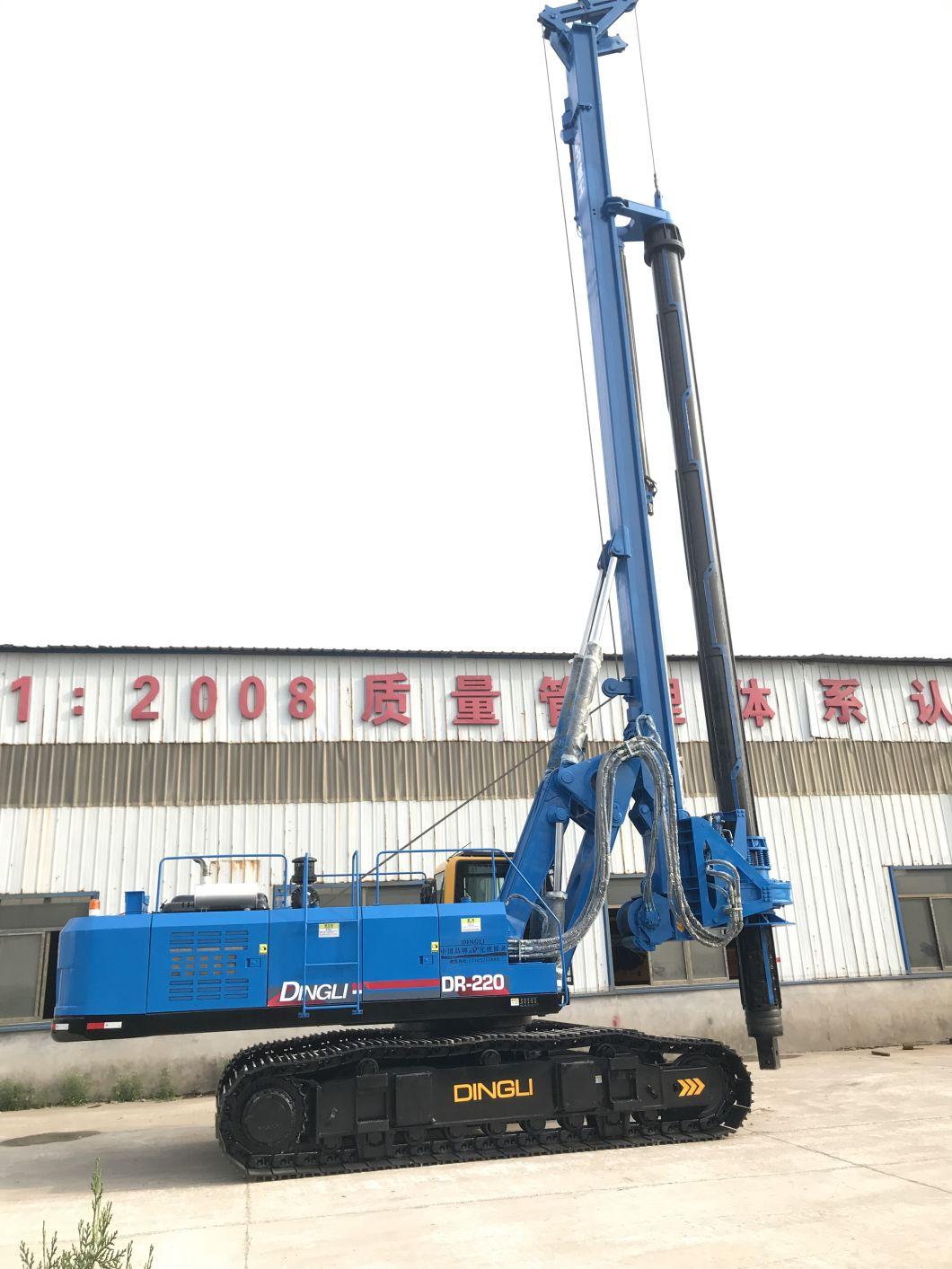 Hydraulic Dr-220 Economical Manufacturer 5-60m Micro Drill Rig for Sale